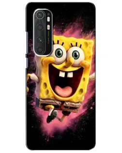 Чехол для Xiaomi Mi Note 10 Lite с картинкой «Взрывной Спанч Боб»