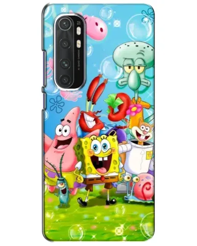 Чехол для Xiaomi Mi Note 10 Lite с картинкой «Губка Боб и друзья» Чехол для Xiaomi Mi Note 10 Lite с картинкой «Губка Боб и друзья»