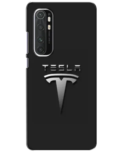 Чехол для Xiaomi Mi Note 10 Lite с картинкой «Стальной логотип Tesla» Чехол для Xiaomi Mi Note 10 Lite с картинкой «Стальной логотип Tesla»