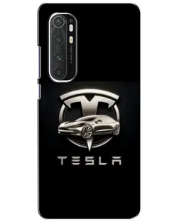 Чехол для Xiaomi Mi Note 10 Lite с картинкой «Tesla — серебристое авто» Чехол для Xiaomi Mi Note 10 Lite с картинкой «Tesla — серебристое авто»