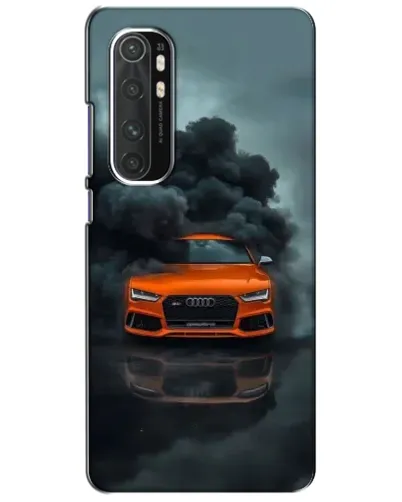 Чехол для Xiaomi Mi Note 10 Lite с картинкой «Audi в облаках дыма»
