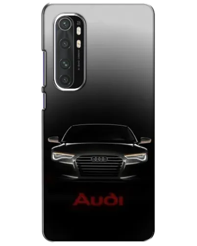 Чехол для Xiaomi Mi Note 10 Lite с картинкой «Audi — градиентный контур»