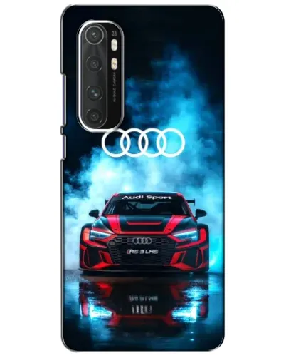 Чехол для Xiaomi Mi Note 10 Lite с картинкой «Audi Sport — неон»