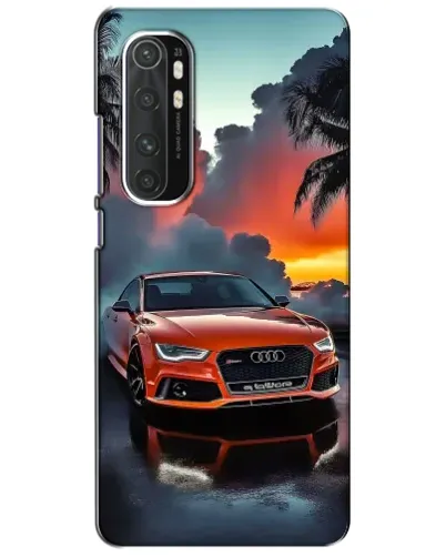 Чехол для Xiaomi Mi Note 10 Lite с картинкой «Audi — закат»