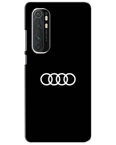 Чехол для Xiaomi Mi Note 10 Lite с картинкой «Audi White Logo»