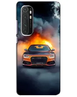 Чохол для Xiaomi Mi Note 10 Lite з картинкою «Audi у вогняному диму» Чохол для Xiaomi Mi Note 10 Lite з картинкою «Audi у вогняному диму»