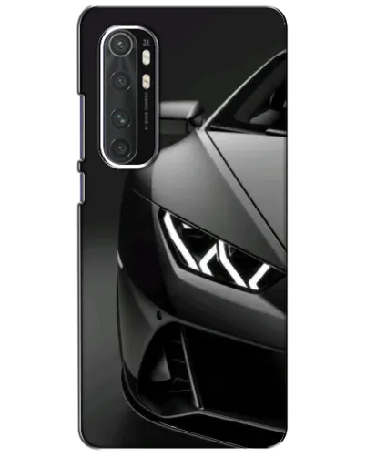 Чехол для Xiaomi Mi Note 10 Lite с картинкой «Lamborghini фары детализация»