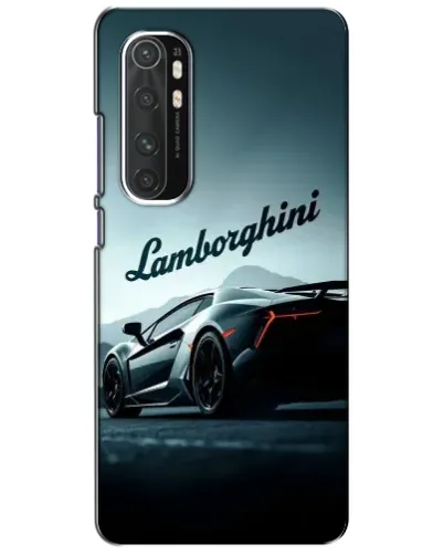 Чехол для Xiaomi Mi Note 10 Lite с картинкой «Классическая надпись Lamborghini»