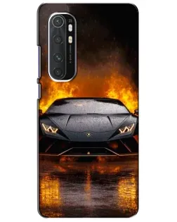 Чохол для Xiaomi Mi Note 10 Lite з картинкою «Lamborghini у вогні» Чохол для Xiaomi Mi Note 10 Lite з картинкою «Lamborghini у вогні»