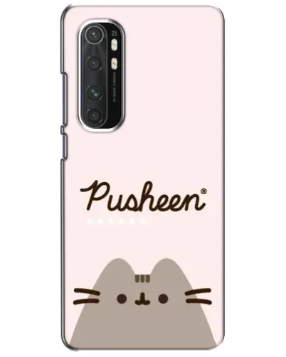 Чехол для Xiaomi Mi Note 10 Lite с картинкой «Pusheen логотип» Чехол для Xiaomi Mi Note 10 Lite с картинкой «Pusheen логотип»