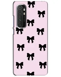 Чехол для Xiaomi Mi Note 10 Lite с картинкой «Черные банты Coquette» Чехол для Xiaomi Mi Note 10 Lite с картинкой «Черные банты Coquette»