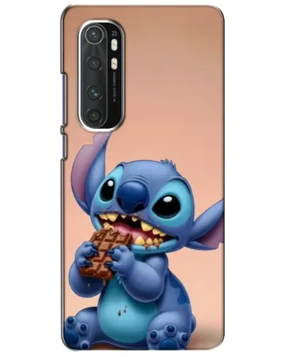 Чехол для Xiaomi Mi Note 10 Lite с картинкой «Стич ест шоколад»