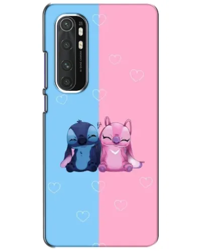 Чехол для Xiaomi Mi Note 10 Lite с картинкой «Stitch и Angel Love»