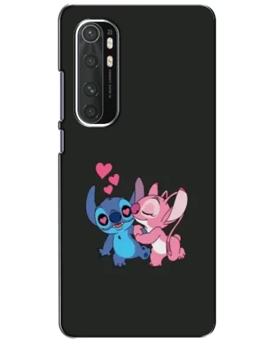Чехол для Xiaomi Mi Note 10 Lite с картинкой «Анжел целует Стича»