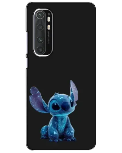 Чехол для Xiaomi Mi Note 10 Lite с картинкой «Стич на черном»