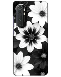 Чехол для Xiaomi Mi Note 10 Lite с картинкой «Монохромные астры»