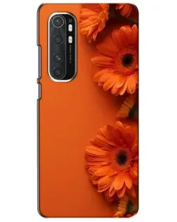 Чехол для Xiaomi Mi Note 10 Lite с картинкой «Оранжевые герберы»