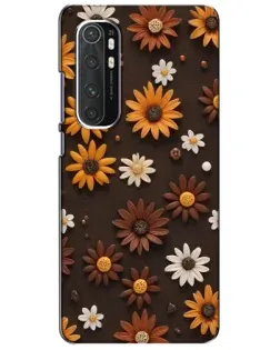 Чехол для Xiaomi Mi Note 10 Lite с картинкой «Узор из маленьких подсолнухов»