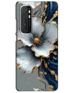 Чехол для Xiaomi Mi Note 10 Lite с картинкой «Белый цветок и золотой флюид»