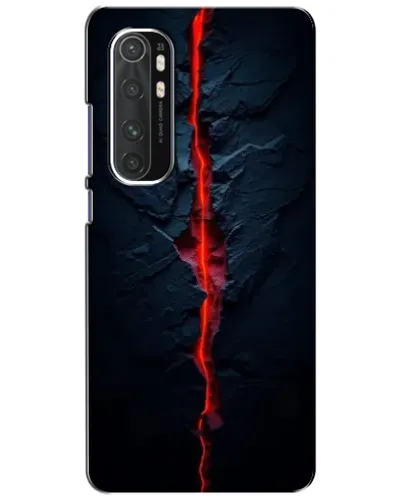 Чехол для Xiaomi Mi Note 10 Lite с картинкой «Kрасная лавовая трещина»