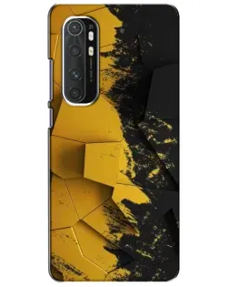 Чехол для Xiaomi Mi Note 10 Lite с картинкой «Золотые осколки геометрии»