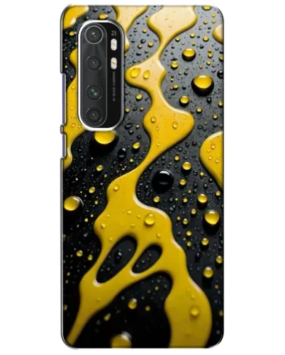 Чехол для Xiaomi Mi Note 10 Lite с картинкой «Жидкое желтое золото»