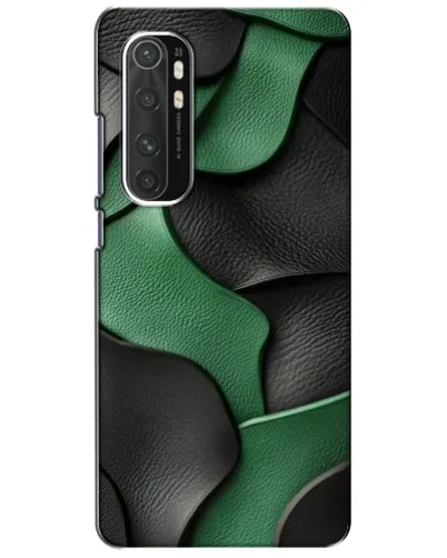Чехол для Xiaomi Mi Note 10 Lite с картинкой «Зеленые кожаные волны»