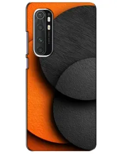 Чехол для Xiaomi Mi Note 10 Lite с картинкой «Геометрия оранжевых кругов»