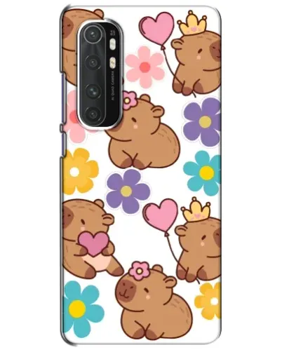 Чехол для Xiaomi Mi Note 10 Lite с картинкой «Цветочный паттерн капибар» Чехол для Xiaomi Mi Note 10 Lite с картинкой «Цветочный паттерн капибар»