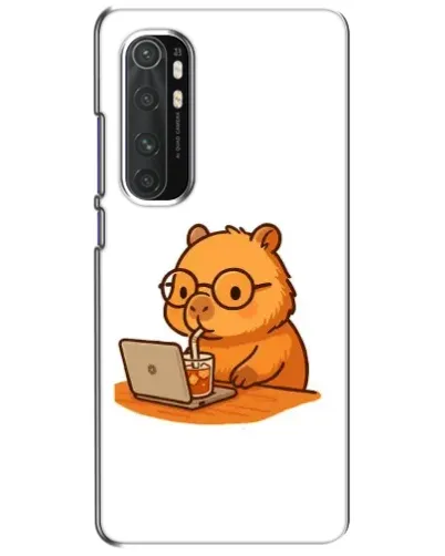 Чехол для Xiaomi Mi Note 10 Lite с картинкой «Капибара с ноутбуком» Чехол для Xiaomi Mi Note 10 Lite с картинкой «Капибара с ноутбуком»
