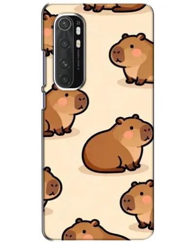 Чехол для Xiaomi Mi Note 10 Lite с картинкой «Паттерн милых капибар» Чехол для Xiaomi Mi Note 10 Lite с картинкой «Паттерн милых капибар»