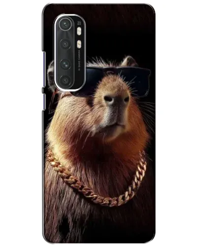 Чехол для Xiaomi Mi Note 10 Lite с картинкой «Капибара золотая цепь» Чехол для Xiaomi Mi Note 10 Lite с картинкой «Капибара золотая цепь»