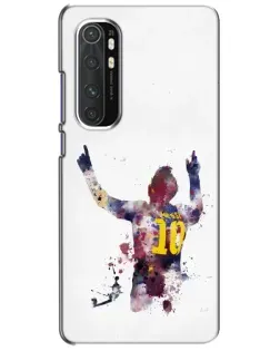 Чехол для Xiaomi Mi Note 10 Lite с картинкой «Акварельный Месси Барселона»