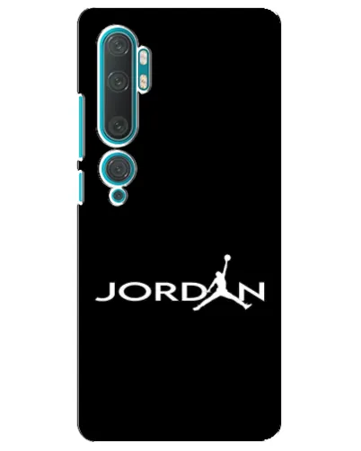 Чехол для Xiaomi Mi Note 10 с картинкой «Jordan White Logo»