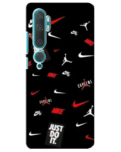 Чехол для Xiaomi Mi Note 10 с картинкой «Nike Mix Pattern»