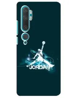 Чехол для Xiaomi Mi Note 10 с картинкой «Jordan Blue Fire» Чехол для Xiaomi Mi Note 10 с картинкой «Jordan Blue Fire»