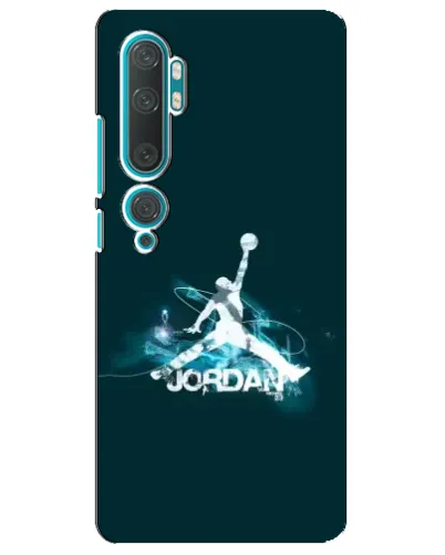 Чехол для Xiaomi Mi Note 10 с картинкой «Jordan Blue Fire»