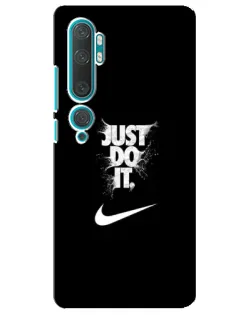 Чохол для Xiaomi Mi Note 10 з картинкою «Текстовий принт Nike»
