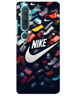 Чохол для Xiaomi Mi Note 10 з картинкою «Колекція кросівок Nike»