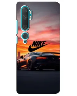 Чохол для Xiaomi Mi Note 10 з картинкою «Nike та суперкар»