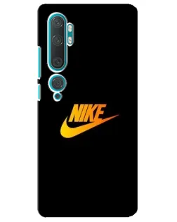 Чохол для Xiaomi Mi Note 10 з картинкою «Золотий логотип Nike»