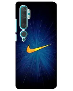 Чехол для Xiaomi Mi Note 10 с картинкой «Синий пульс Nike»