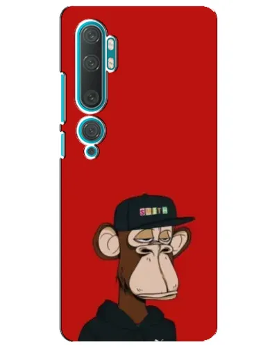 Чохол для Xiaomi Mi Note 10 з картинкою «Bored Ape — червоний фон» Чохол для Xiaomi Mi Note 10 з картинкою «Bored Ape — червоний фон»