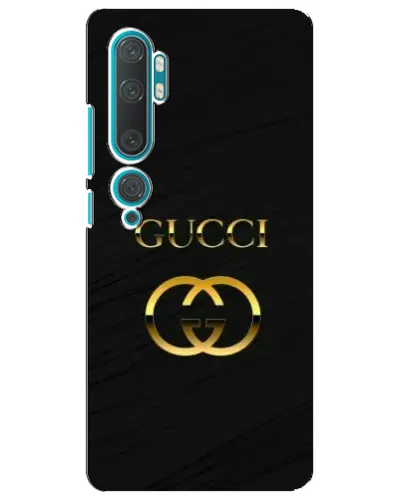 Чохол для Xiaomi Mi Note 10 з картинкою «Золотий логотип Gucci»