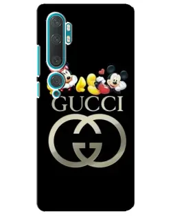Чохол для Xiaomi Mi Note 10 з картинкою «Gucci — герої Disney»