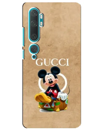 Чохол для Xiaomi Mi Note 10 з картинкою «Міккі Маус Gucci — крафт»