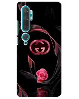 Чохол для Xiaomi Mi Note 10 з картинкою «Gucci — неонова троянда»