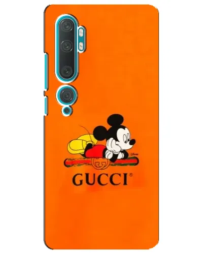 Чехол для Xiaomi Mi Note 10 с картинкой «Микки Маус Gucci — оранж» Чехол для Xiaomi Mi Note 10 с картинкой «Микки Маус Gucci — оранж»
