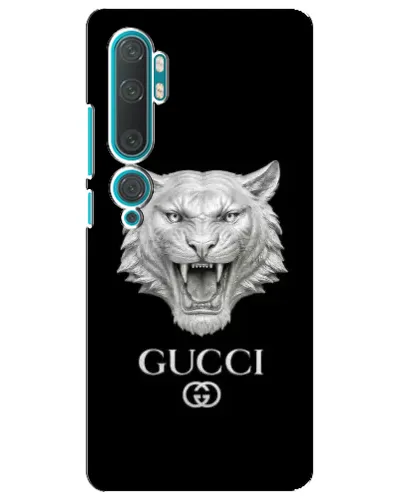 Чехол для Xiaomi Mi Note 10 с картинкой «Gucci — серебряный лев» Чехол для Xiaomi Mi Note 10 с картинкой «Gucci — серебряный лев»