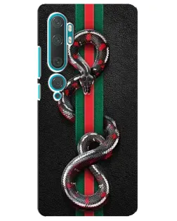 Чохол для Xiaomi Mi Note 10 з картинкою «Gucci — змія на смузі»